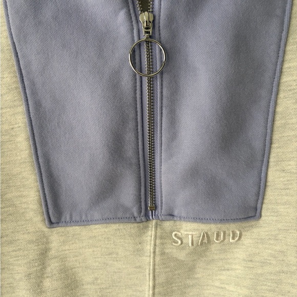 STAUD Alys Pullover Zip Up Sweatshirt Size Medium - Picture 6 of 8